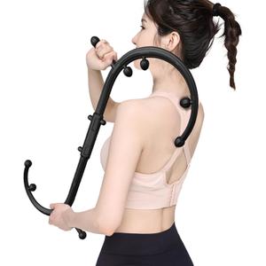 Back Massager for Pain Relief Deep Tissue - Massage Trigger Point Cane,Massage Stick for Pain Relief,Muscle Release Tool Self Massage Hook Cane for Women & Men(Black)