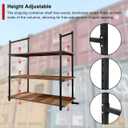 4 Pack Shipping Container Shelving Bracket, 3-Tier Shipping Container Shelf with Adjustable Height, Suitable for Heavy Duty Trailer Containers (22" D x 58" H), 22"D x 58"H x [Width]