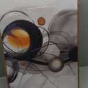 OIQArtOIQ 3 Piece Large Abstract Canvas Wall Art For Living Room Grey and Gold Framed Wall Art Fluid Lines Minimalist Modern Aesthetic Art Prints Artwork For Bedroom Office Dining Room 24x36 in