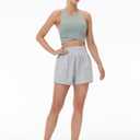 THE GYM PEOPLE Women's Sweat Shorts High Waist Zipper Pockets Lounge Shorts | Soft comfy, High waisted, Elastic waistband, Tummy control, 2 zipper pockets, For running, lounging and daily wear (XL)