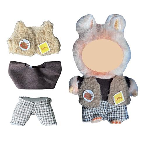 Doll Clothes - Compatible with LBB 5.91-6.7inch(15-17cm) Dolls as Accessories Only, Premium Dolls Outfit with Accessories, Hand Crocheted Hat, Sweaters, Bag 2