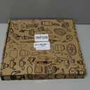 INFUN 1 Inch Telescoping 3 Ring Binder with 8-Tab Dividers, 30 Sheet Protectors and Labels  Compact Binder for Recipes, Documents and Notes, Includes 30 Recipe Cards -Blue