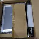 Sign Holder Stand 8.5x11 Inch, Adjustable Sign Stand with 360 Rotated Frame, Floor Standing Sign Holder, Snap-Open Frame Display, Outdoor Indoor Poster Display for advertising, Malls, Black