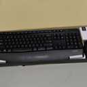Logitech MK345 Wireless Keyboard and Mouse Combo with Palm Rest, 2.4 GHz USB Receiver, Compatible with PC, Laptop, Black