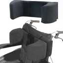 Lateral Support for Wheelchair Lateral Support Cushion with Adjustable Side Panels for Wheelchairs,Wheelchair Stabilizer Attachment Chair Side Pads,Lateral Foam Wedge for Elderly (Black)