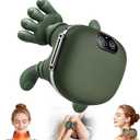 Shoulder and Neck Massager, Bionic Heated Massager, Neck Massager with Fingers, 4D Kneading Massage, Simulates a Real Palm Massage for Comfort, Relax Muscle Tension (Green)