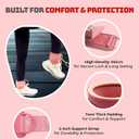 2 x Glitter Ankle Straps for Cable Machine, Women's Glute Kickback Attachments, Gym Cable Straps for Booty Workout, Leg Extension & Hip Abductors