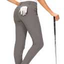 Hiverlay Womens pro Golf Pants Quick Dry Slim Lightweight Work Pants with Straight Ankle Also for Hiking or Casual Ladies