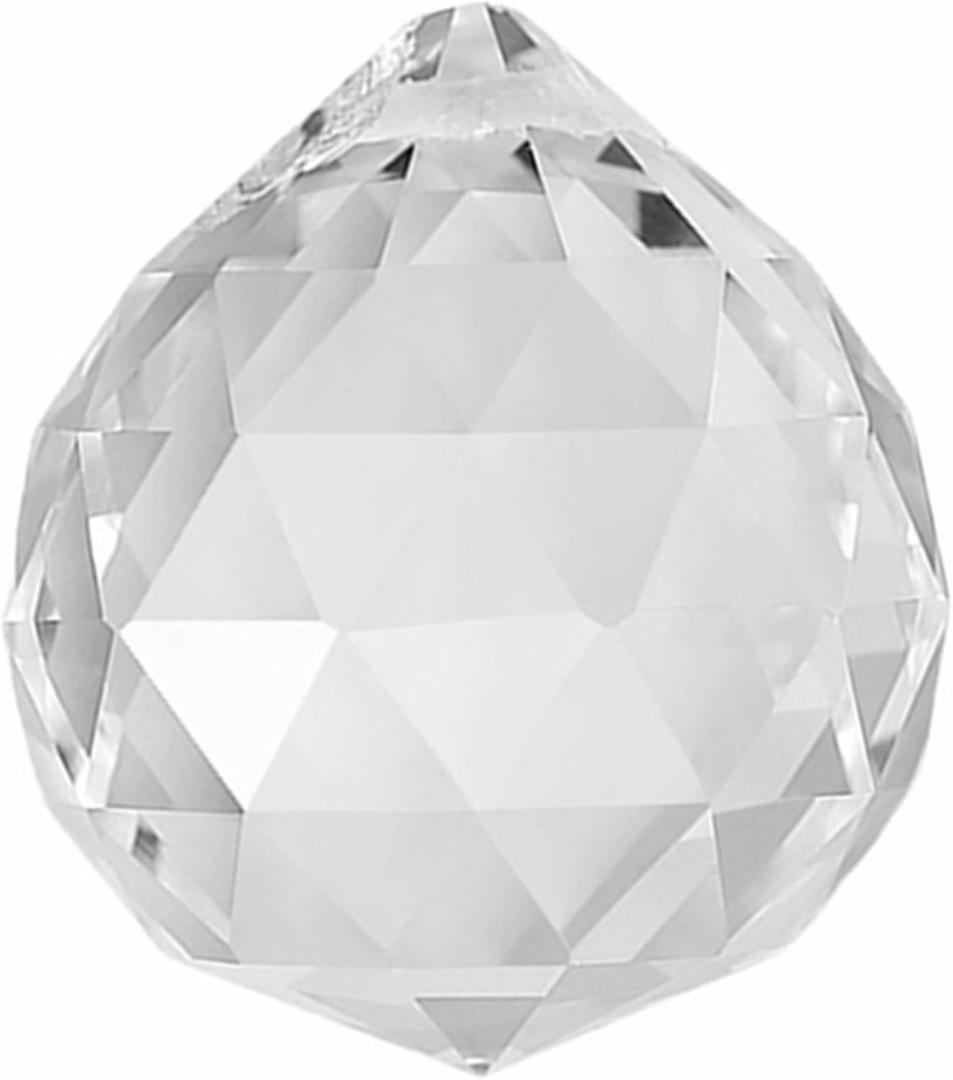 100mm Large Crystal Prism Suncatcher for Windows Hanging, Clear Glass Crystal Sun Catcher Beads Pendants Maker Balls for Indoor Outdoor Garden Feng Shui Home Decor