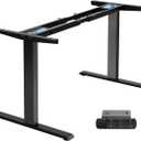TOPSKY Dual Motor Electric Standing Desk Frame, Height Adjustable Sit Stand Base for Home Office, Fits Table Tops up to 70.8 x 31.5 Inch, 225 lb Capacity (Black, Without Stand)