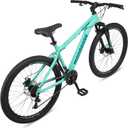 Mongoose Grafton Mountain Bike, 26 Inch Bike for Men and Women, 21 Speed, Aluminum Frame, Knobby Mountain Tires, Suspension Fork, Trigger Shifters, Mechanical Disc Brakes, Adult Bicycle