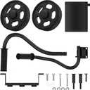 Generator Wheel Handle Kit Compatible with WEN GNA410, 40065 Generator Wheel Kit for Champion 2800-4750-Watt Generators Replacement Parts 3000-5500-Watt or Higher, Folding Handle and Never-Flat Tires