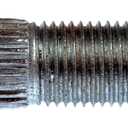 Dorman 610-334 Rear M12-1.25 Serrated Wheel Stud - 12.45mm Knurl, 33.5mm Length Compatible with Select Models, 10 Pack (Made in USA)