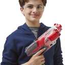 3 x NERF Elite Disrupter Blaster - 6-Dart Rotating Drum, Slam Fire, Translucent Red (Amazon Exclusive)