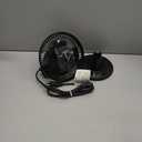 HOLMES 6" Table Fan, 75° Oscillation, 3 Speeds, 15° Adjustable Head Tilt, Ideal for Home, Bedroom or Office, Black