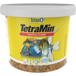 Tetra TetraMin Tropical Flakes 4.52 Pounds, Nutritionally Balanced Diet For Aquarium Fish
