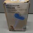 Pet Steam Brush for Dog & Cat - 3-in-1 Steam Grooming Brush for Shedding & Hair Removal - Self Cleaning Spray Comb with Mist for Long Haired Pets - Includes 2*Waterless Shampoo, Blue