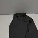 DELCARINO Men's Long Sleeve Button Up Shirts Solid Slim Fit Casual Business Formal Dress Shirt (Black)