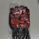 BBQ Fireproof Gloves, Grill Cut-Resistant 1472F Heat Resistant Gloves, Non-Slip Silicone Oven Gloves, Kitchen Safe Cooking Gloves for Oven Mitts,Barbecue,Cooking, Frying,13.8 Inch-Red