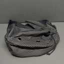 PetAmi Dog Sling Carrier for Small Dogs, Puppy Carrier Sling Purse, Dog Bags For Traveling, Carrying Bag to Wear Medium Cat, Adjustable Crossbody Pet Travel Poop Bag Dispenser, Max 10lbs, Stripe Black