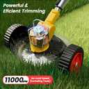 24V Electric Weed Wacker Edger Lawn Tool,2 2.0Ah Battery Powered Weed Eater, 36 inches