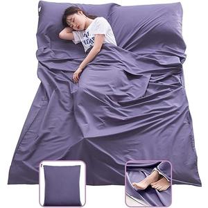 Sleeping Bag Liner Lightweight Compact Sleeping Bag Sack Portable Clean Travel Sheet Camping Sleep Sheet for Backpacking Hotel Hiking Size: 82.7" X 63”
