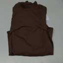 MANGOPOP Women's Mock Neck Cutout Front Bodysuit Long Sleeve Sleeveless Turtle Neck Body Suits Sexy Tops