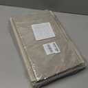 Yawinhe Collapsible Storage Boxes, Linen Fabric Baskets, Bin with lid and Leather Handle, Washable, for Home, Closet, Beige, 15.0''Lx9.8''Wx9.8''H, 3-Pack, USNK024BEL-3