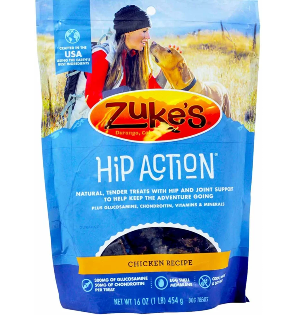 Zuke`s Hip Action Dog Treat Chicken 1lb, Best By 10/2025