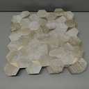10 Sheets Sandstone Beige Hexagon Peel and Stick Backsplash for Kitchen Wall, Heat Resistant Stick on Backsplash PVC Smart Tiles, Waterproof Peel and Stick Wall Tiles for Bathroom