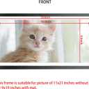 Mxtallup 11x21 Picture Frames Solid wood, Display Pictures 9x19 Inch With Mat or 11x21 Inch Without Mat, Poster Frames 9x19 in Photo Frames Wood Black (T22B1121W919)