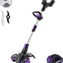 20V Cordless Weed Wacker, Brushless Gear Motor, 3-in-1 Lawn Edger/Mower/Trimmer (One 4.0Ah Battery)