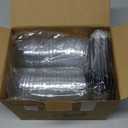 Foil Cupcake Liners with Lids 100Pack,Free-Air 3.5Oz Foil Baking Cups Mini Muffin Liners,Disposable Muffin Tins Muffin Cups,Sturdy Baking Tins Cupcake Wrappers for Individual Bakery,with Spoons-Silver