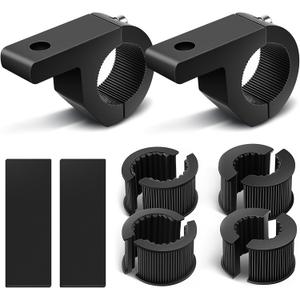 Light Bar Mounts, 2PCS Heavy Duty Clamp Kit for 0.75" 1" 1.25" Tubes, Universal Light Bar Mounting Brackets for LED Off-Road Lights, Professional LED Light Bar Mounting Brackets for ATV UTV Trucks