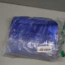 Horbaunal 100 Pack Satin Napkins 17" x 17" Square Dinner Napkins with Floral Edges, Soft Cloth Napkins for Parties, Weddings, Events, Royal Blue