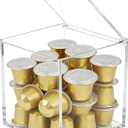 KissYou Acrylic Boxes with Hinged Lid Small Lucite Boxes Clear Display Box for Birthday Wedding Graduation Party Decoration Plastic Storage Boxes (4 x 4 x 4 Inch)