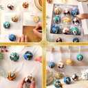 Lenwen 16 Pcs Angel Christmas Ornaments Vintage Angel Christmas Ball Decorations Colorful Xmas Decorative Hanging Ball for Xmas Tree Party Tree Decor