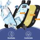 Pawaboo Pet Carrier Backpack, Adjustable Pet Front Cat Dog Carrier Backpack Travel Bag, Legs Out, Easy-Fit for Traveling Hiking Camping for Small Medium Dogs Cats Puppies, Large, Blue Marble