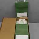 Tenceur 100 Pcs Sage Green Gift Bags Sage Green Kraft Paper Bags with Handles Medium Gift for Wedding Baby Shower Bridal Shower Shopping Party Favor Boutique Business