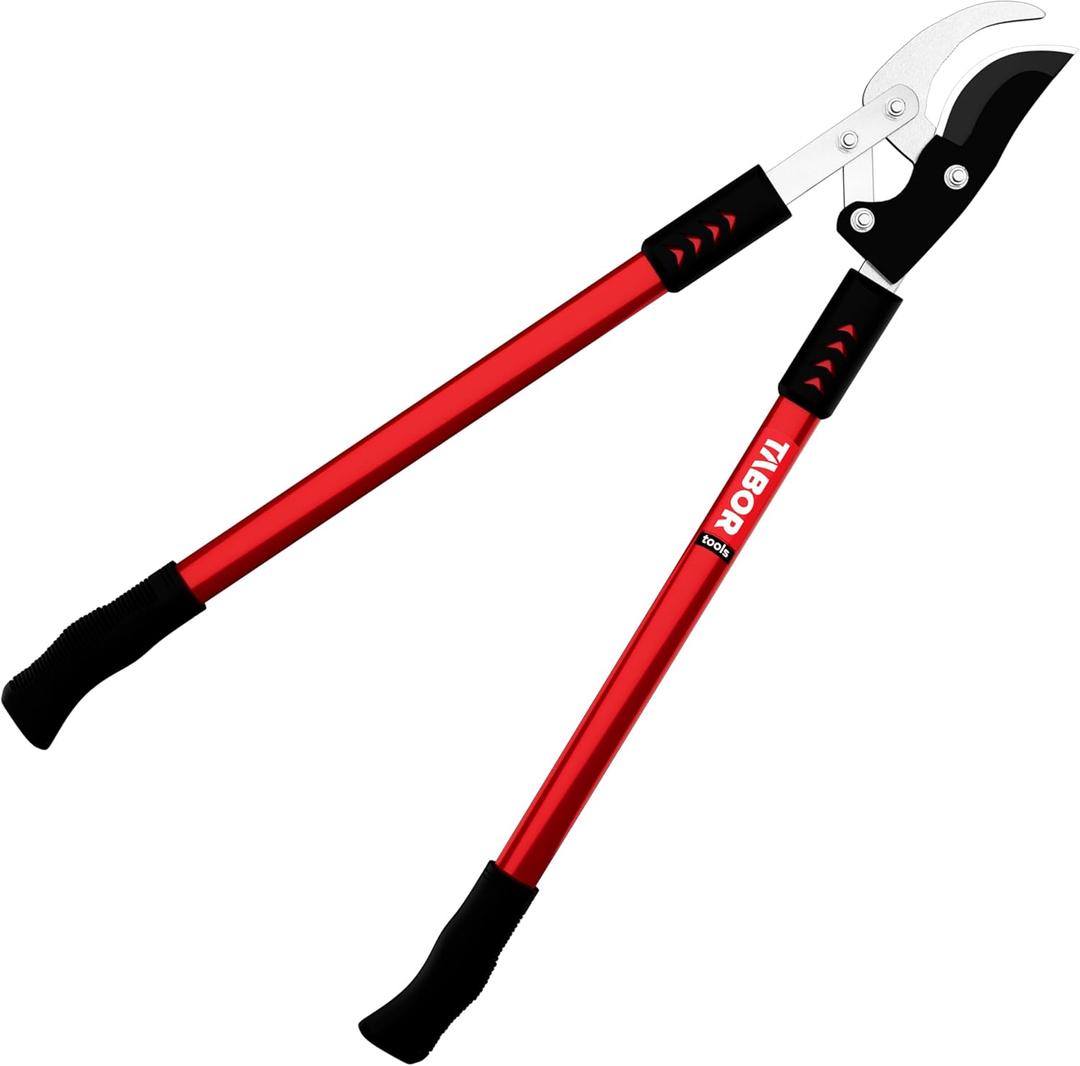 TABOR TOOLS GG11A Bypass Lopper with Compound Action, 30 Inch Tree Trimmer, Branch Cutter with  1 3/4 Inch Cutting Capacity, Delivers Clean Cuts with Ease.