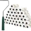 Mister Rui Microfiber Paint Roller Covers 4 Inch, 40 Pack Small Paint Roller Covers with Roller Frame Kit, Mini Paint Rollers for Painting Walls, Paint Supplies for House Painting