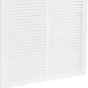 EZ-FLO 12 x 12 Inch (Duct Opening) Return Air Vent Cover for Wall or Ceiling, Solid Steel Return Air Grille, HVAC Vent Cover, White, 61627