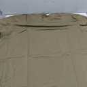 Peacameo Men's Short Sleeve Round Neck T Shirts Boxy Cropped Raw Cut Tee Casual Basic Tops (Olive Green,Large)