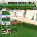 XLX TURF Realistic Artificial Turf Grass 8 FT X 10 FT - Large Fake Grass Carpet Indoor Outdoor Rug for Patio Balcony Dogs Pets Kennel Flooring Kids Playground - Low Pile