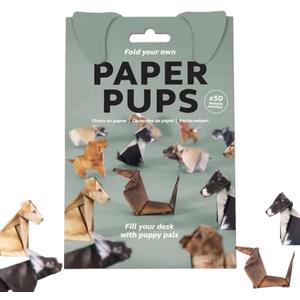 DDDDECADE 50 Pcs Paper Cats DIY Paper Origami (Dog)