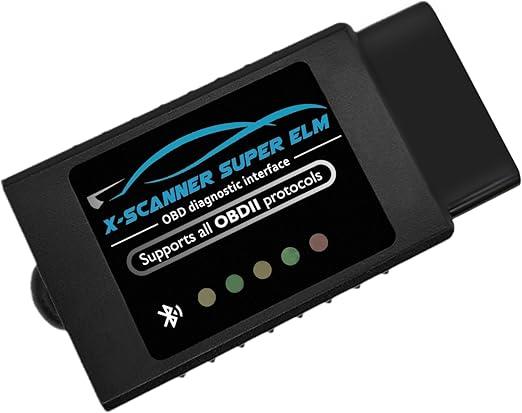 Obd2 Scanner Bluetooth ELM327 with PIC18F25K80 Original Chip,Obdii Diagnostic Tool,Car Code Reader Bluetooth Compatible for 1996+ Vehicles,Work with Android,Windows and Symbian System