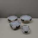 KOMUEE 24 Pieces Glass Food Storage Containers Set,Meal Prep Containers-Stackable Airtight Glass Storage Containers with lids,Freezer, Microwave, Oven Safe,Gray