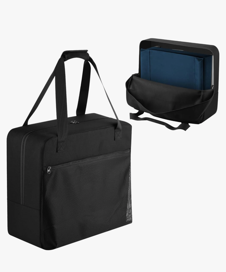 Stadium Seat Carry Bag Bleacher Chair Storage Bag Folding Padded Stadium Chair Organizer Portable Seat Cushion Tote Bag for Camping Beach Travel Concerts Sporting Events, 18 in x 14.5 in x 5.75 in