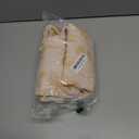 OVZME Gold Floral Stall Shower Curtain, Crinkled Soft Fabric Boho Shower Curtain for Bathroom, Modern Farmhouse Textured Cute Bath Decor, Machine Washable, Gold, 36Wx72L Inches