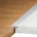 3Pcs Aluminum T-Molding, Floor Transition Strips, Floor Divider Trim, Threshold Strip, for Bridging Gaps Between Floors, or Between Wood Floors and Tiles (Silver 3pcs 35.4"x0.8")